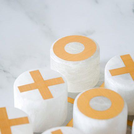 Marble Tic Tac Toe Décor | Noughts & Crosses Ornament
