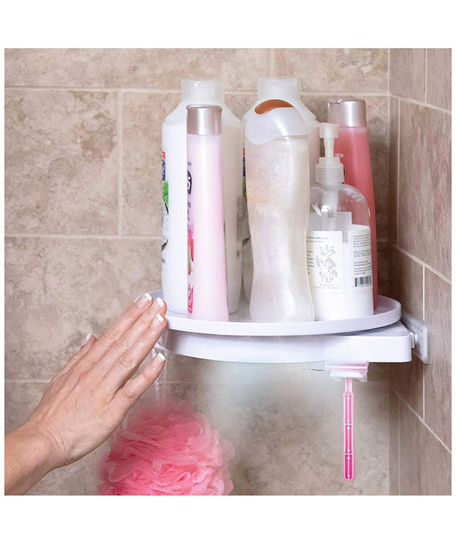 Punch-free Rotating Triangle Shelf For Bathroom And Kitchen