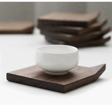 Black Walnut Wooden Coaster | Japanese Style Cup Mat
