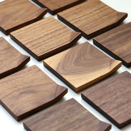 Black Walnut Wooden Coaster | Japanese Style Cup Mat