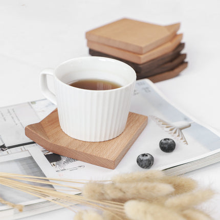 Black Walnut Wooden Coaster | Japanese Style Cup Mat