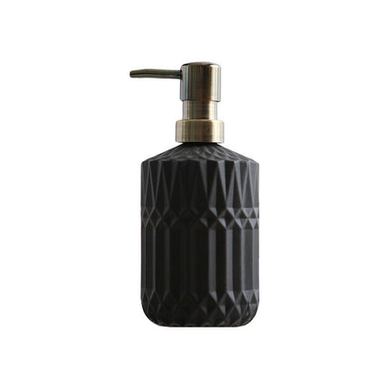 Glass Hand Soap Bottle 🛁 – Brushed Gold Pump, Green, Grey, or Black