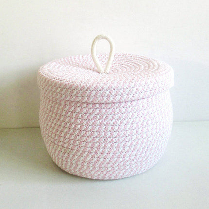 Woven Fabric Storage Basket Dustproof Cosmetic Organiser