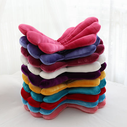 Velvet Shell Chair Cushion | Luxe Rose Seat Pillow