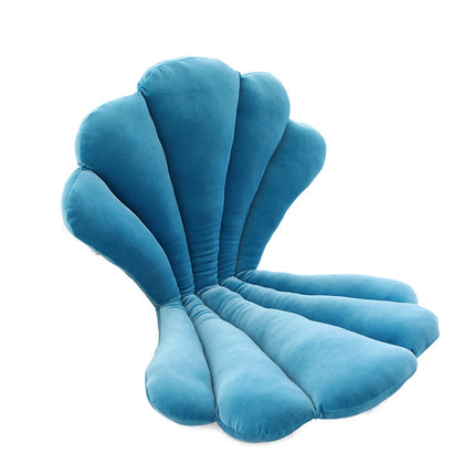 Velvet Shell Chair Cushion | Luxe Rose Seat Pillow