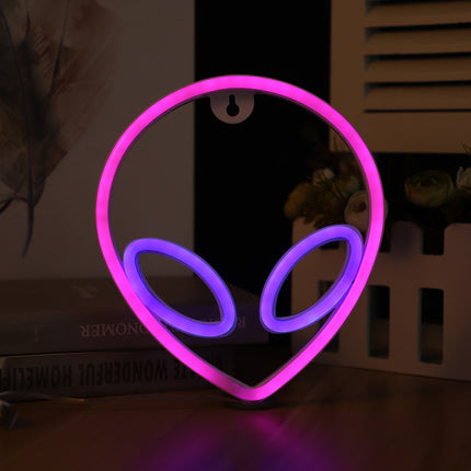 Alien Neon Wall Light – Quirky LED Hanging Lamp | Ikeame
