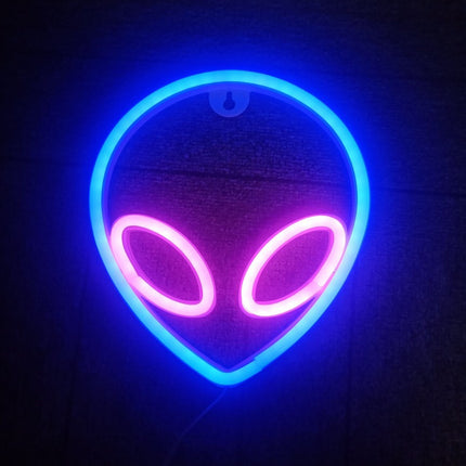 Alien Neon Wall Light – Quirky LED Hanging Lamp | Ikeame
