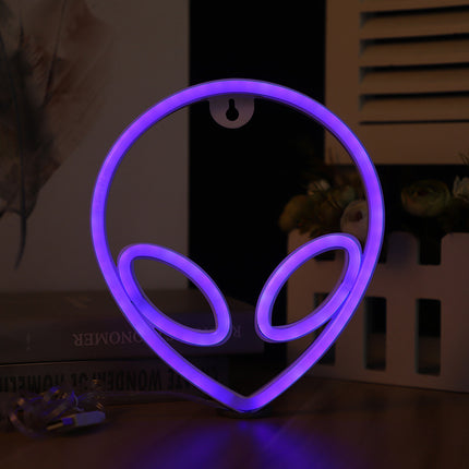 Alien Neon Wall Light – Quirky LED Hanging Lamp | Ikeame