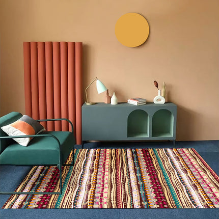 Bohemian Living Room Sofa Carpet | Nordic Folk Style Rug