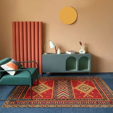 Bohemian Living Room Sofa Carpet | Nordic Folk Style Rug