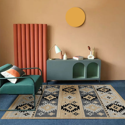 Bohemian Living Room Sofa Carpet | Nordic Folk Style Rug