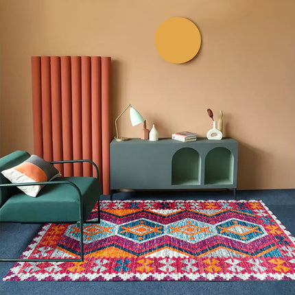 Bohemian Living Room Sofa Carpet | Nordic Folk Style Rug