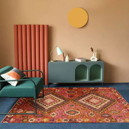 Bohemian Living Room Sofa Carpet | Nordic Folk Style Rug