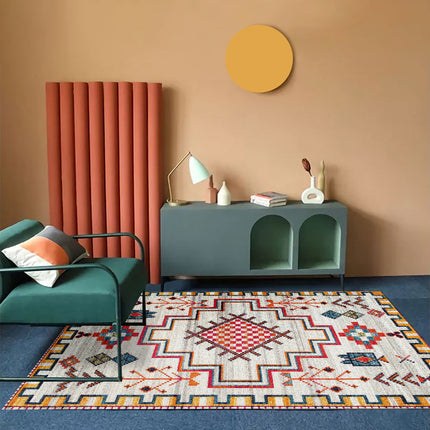 Bohemian Living Room Sofa Carpet | Nordic Folk Style Rug