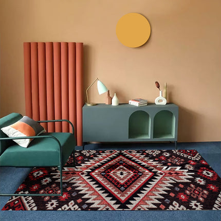 Bohemian Living Room Sofa Carpet | Nordic Folk Style Rug