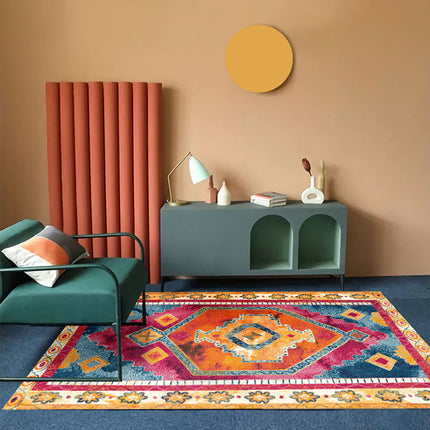 Bohemian Living Room Sofa Carpet | Nordic Folk Style Rug