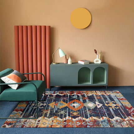 Bohemian Living Room Sofa Carpet | Nordic Folk Style Rug