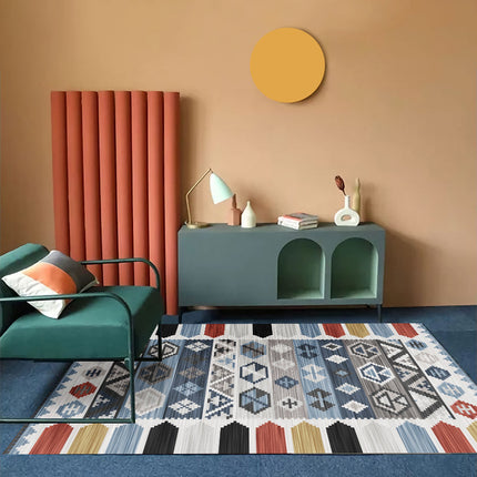 Bohemian Living Room Sofa Carpet | Nordic Folk Style Rug