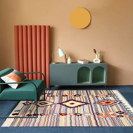 Bohemian Living Room Sofa Carpet | Nordic Folk Style Rug