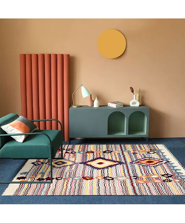 Bohemian Living Room Sofa Carpet | Nordic Folk Style Rug