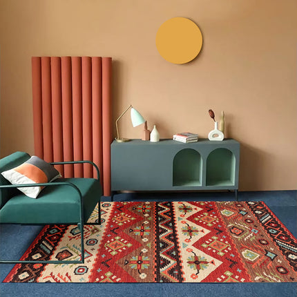 Bohemian Living Room Sofa Carpet | Nordic Folk Style Rug