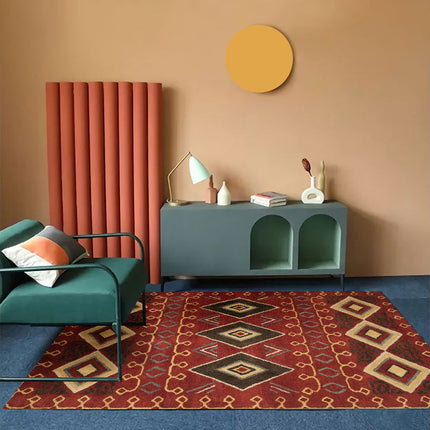 Bohemian Living Room Sofa Carpet | Nordic Folk Style Rug