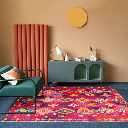 Bohemian Living Room Sofa Carpet | Nordic Folk Style Rug