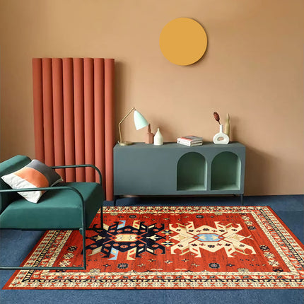 Bohemian Living Room Sofa Carpet | Nordic Folk Style Rug