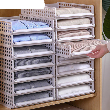 Stackable Drawer Storage Boxes 5 Pack Bedroom Organiser