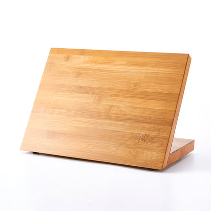 Bamboo Magnetic Knife Block 🔪 – Anti-Skid Base