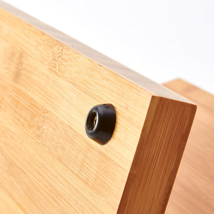 Bamboo Magnetic Knife Block 🔪 – Anti-Skid Base