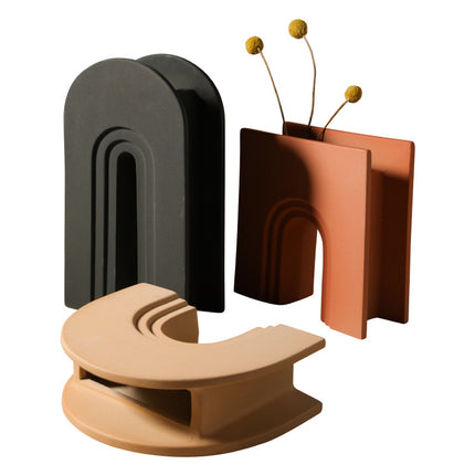 U-Shaped Ceramic Vase | Modern Décor