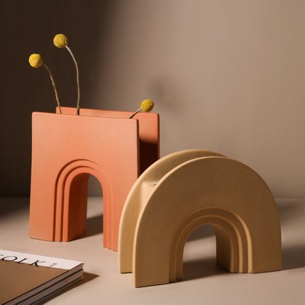 U-Shaped Ceramic Vase | Modern Décor