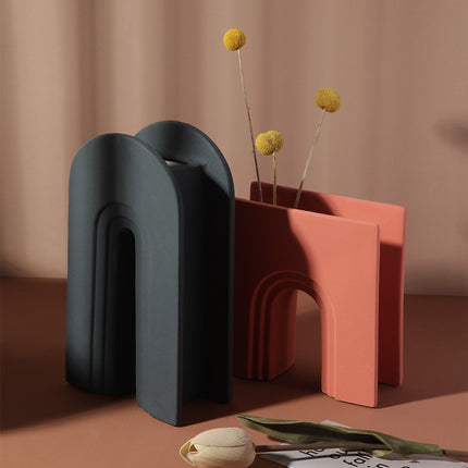 U-Shaped Ceramic Vase | Modern Décor