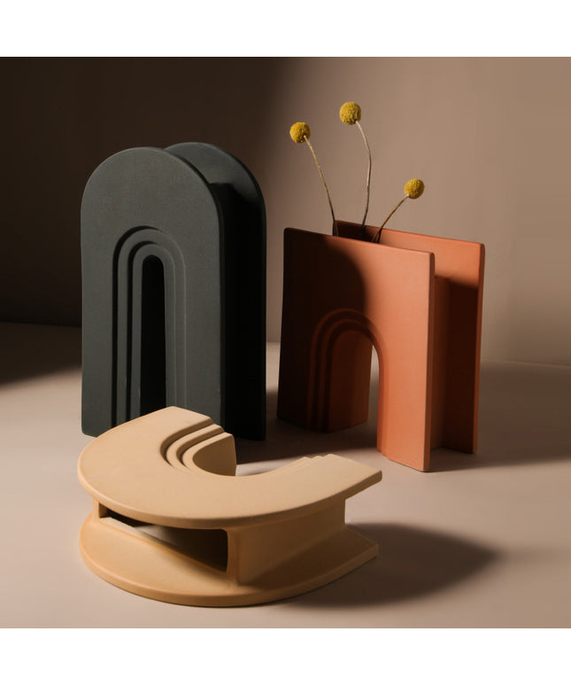 U-Shaped Ceramic Vase | Modern Décor