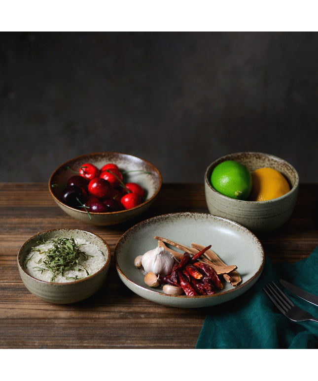 Handmade Japanese Clay Dishes 🍂 – Luxury Earthy Tableware