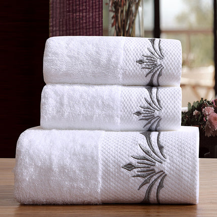 Platinum Forged 3-Piece Cotton Towel Set – Luxury Bath & Face Towels | Ikeame