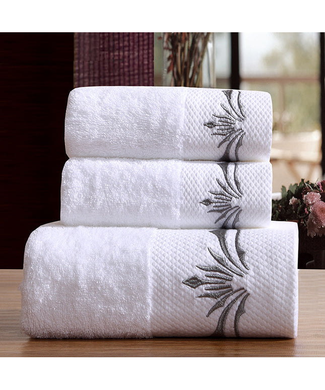 Platinum Forged 3-Piece Cotton Towel Set – Luxury Bath & Face Towels | Ikeame