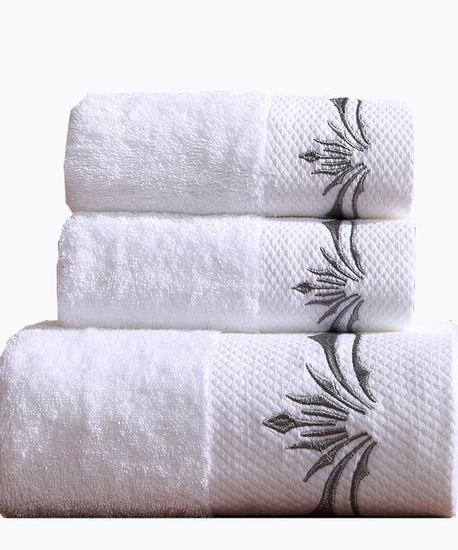 Platinum Forged 3-Piece Cotton Towel Set – Luxury Bath & Face Towels | Ikeame