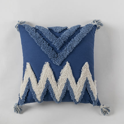 Geometric Tufted Cushion Cover | Modern Textured Decorative Pillow