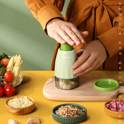 Manual Mini Food Mincer – Perfect for Garlic, Green, Compact | Ikeame