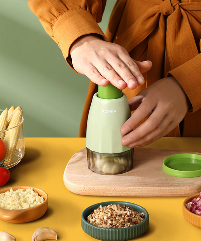 Manual Mini Food Mincer – Perfect for Garlic, Green, Compact | Ikeame