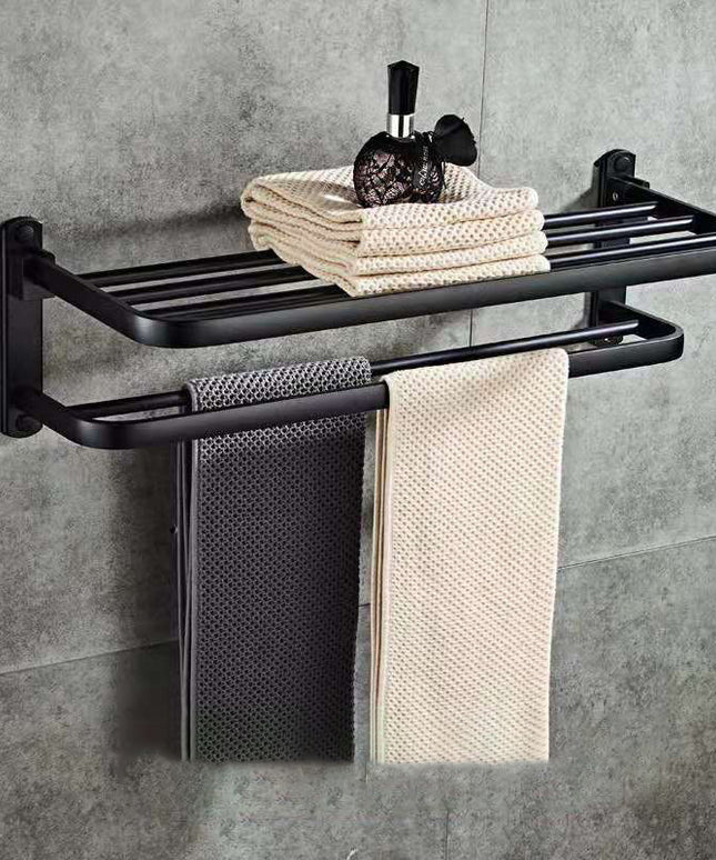 Perforated Space Aluminum Bathroom Folding Shelf Bathroom