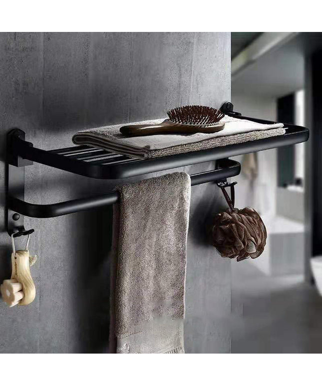 Perforated Space Aluminum Bathroom Folding Shelf Bathroom