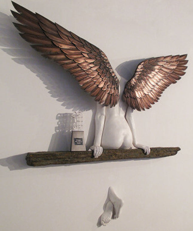 Angel Resin Wall Art – Decorative Hanging Wings Ornament | Ikeame