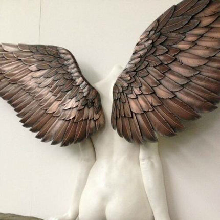 Angel Resin Wall Art – Decorative Hanging Wings Ornament | Ikeame