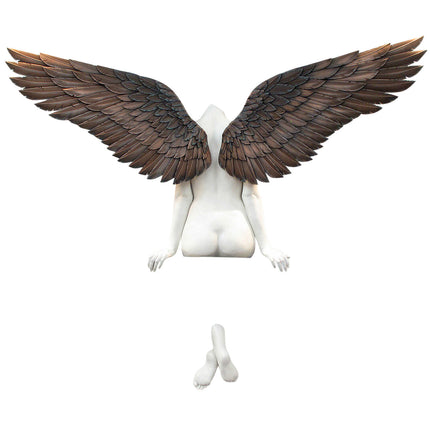 Angel Resin Wall Art – Decorative Hanging Wings Ornament | Ikeame