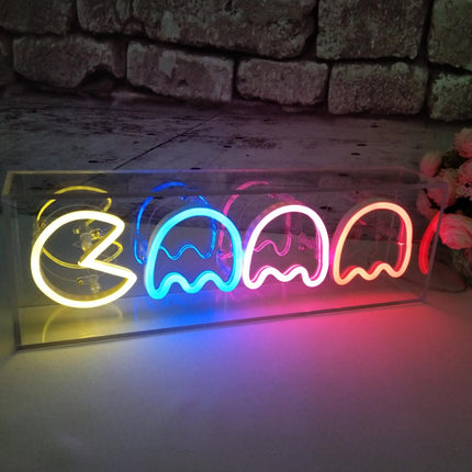 Pac-Man Neon Light | Retro Gaming LED Wall Décor