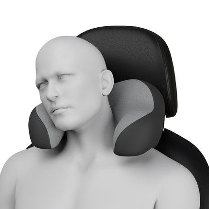 Car U-Shaped Memory Foam Headrest – Neck & Back Support Pillow | Ikeame