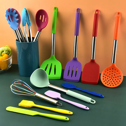 14 Piece Silicone Kitchen Utensil Set | Non Stick Cooking Tools